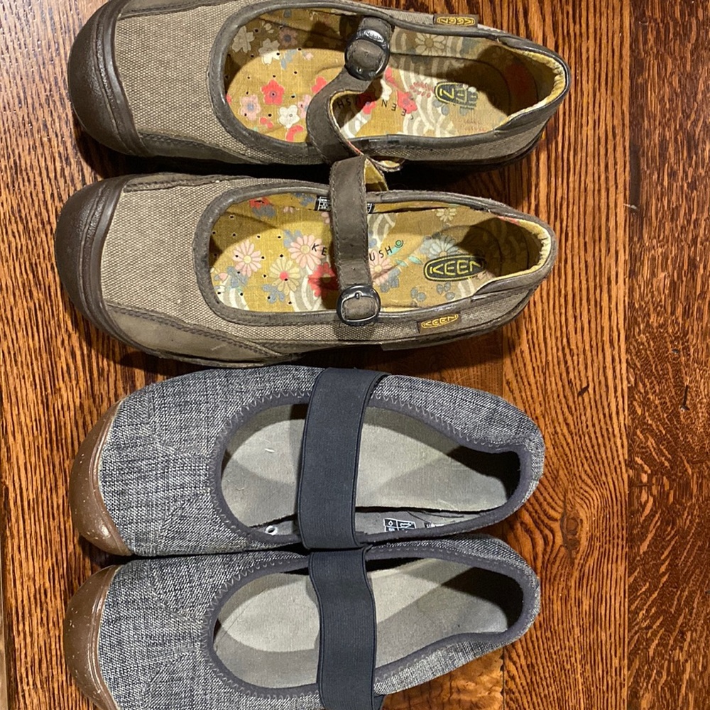 Two pairs of Keen shoes-Mary Jane style